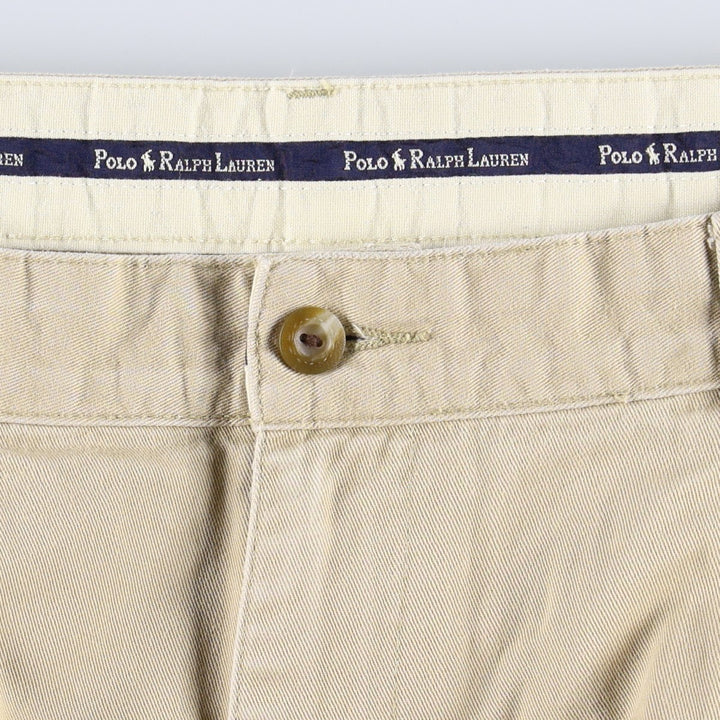 Ralph Lauren POLO by Ralph Lauren HAMMOND PANT, two-pleat chino pants, men's w35 equivalent cotton Beige type Vintage Second Hand