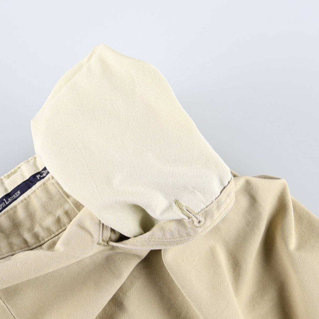 Ralph Lauren POLO by Ralph Lauren HAMMOND PANT, two-pleat chino pants, men's w35 equivalent cotton Beige type Vintage Second Hand