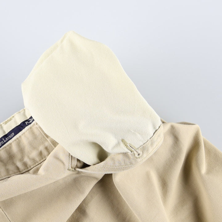 Ralph Lauren POLO by Ralph Lauren HAMMOND PANT, two-pleat chino pants, men's w35 equivalent cotton Beige type Vintage Second Hand