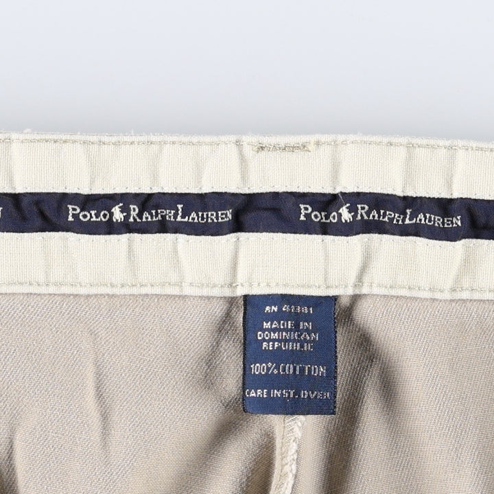 Ralph Lauren POLO by Ralph Lauren HAMMOND PANT, two-pleat chino pants, men's w36 equivalent cotton Beige type Vintage Second Hand