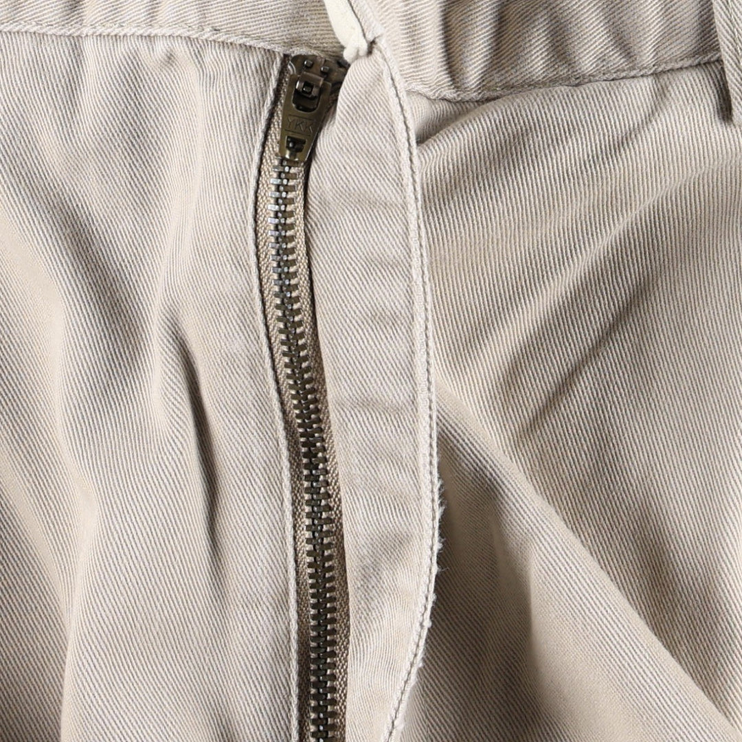 Ralph Lauren POLO by Ralph Lauren HAMMOND PANT, two-pleat chino pants, men's w36 equivalent cotton Beige type Vintage Second Hand