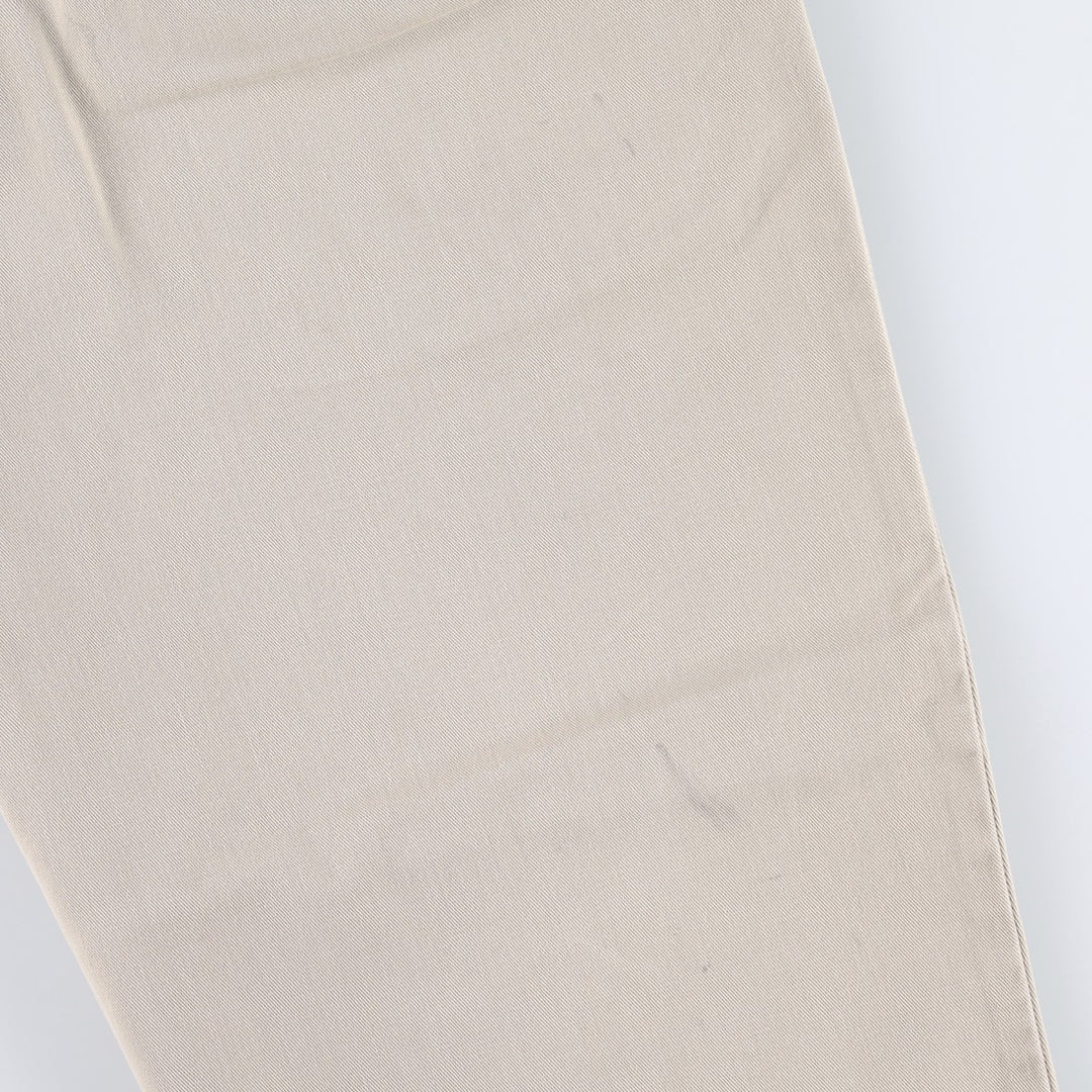 Ralph Lauren POLO by Ralph Lauren HAMMOND PANT, two-pleat chino pants, men's w36 equivalent cotton Beige type Vintage Second Hand