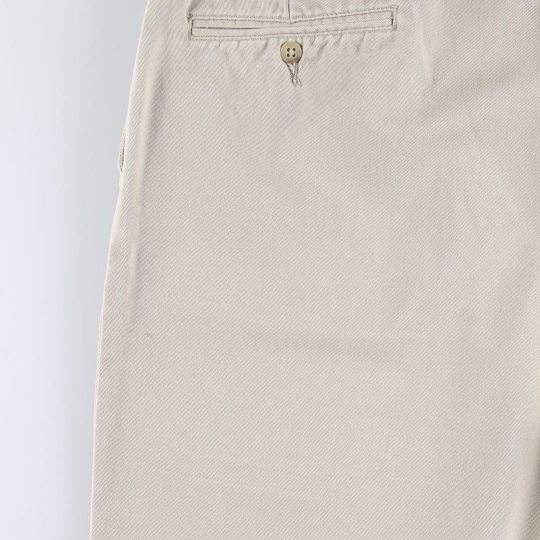 Ralph Lauren POLO by Ralph Lauren HAMMOND PANT, two-pleat chino pants, men's w36 equivalent cotton Beige type Vintage Second Hand