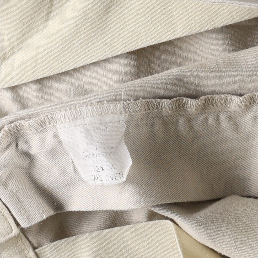 Ralph Lauren POLO RALPH LAUREN ANDREW PANT Two-pleat chino pants Men's size W32 cotton ivory Vintage Second Hand