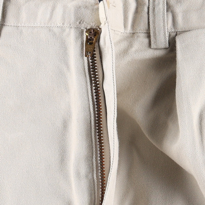 Ralph Lauren POLO RALPH LAUREN ANDREW PANT Two-pleat chino pants Men's size W32 cotton ivory Vintage Second Hand