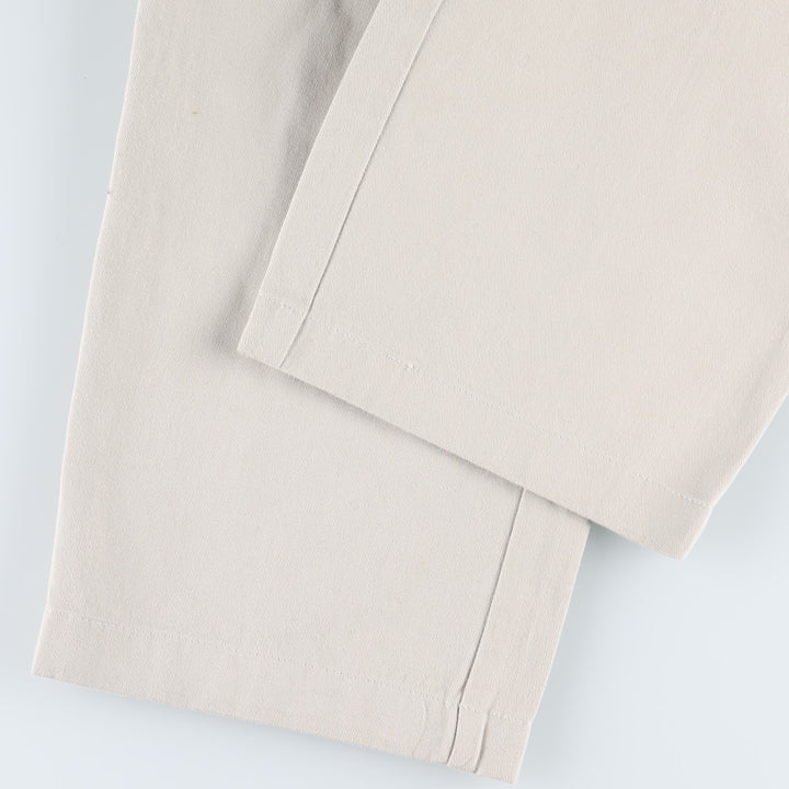 Ralph Lauren POLO RALPH LAUREN ANDREW PANT Two-pleat chino pants Men's size W32 cotton ivory Vintage Second Hand