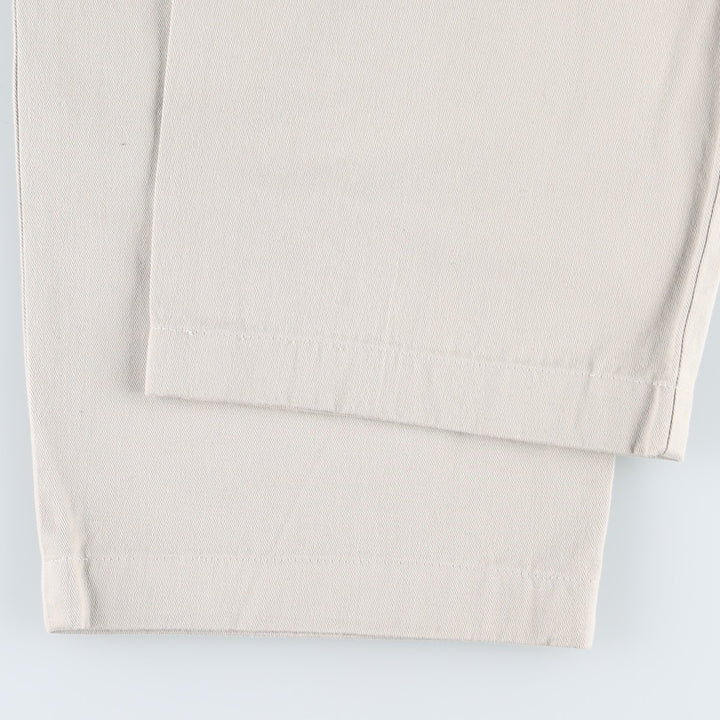 Ralph Lauren POLO RALPH LAUREN ANDREW PANT Two-pleat chino pants Men's size W32 cotton ivory Vintage Second Hand