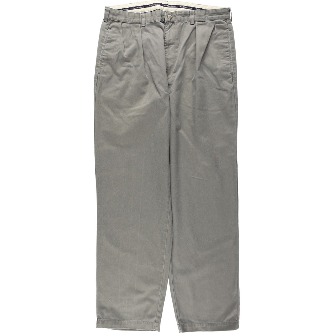 Ralph Lauren POLO by Ralph Lauren ANDREW PANT Two-pleat Chino Pants, Made in Mexico, Men's W35 (approx.) cotton Khaki type Vintage Second Hand