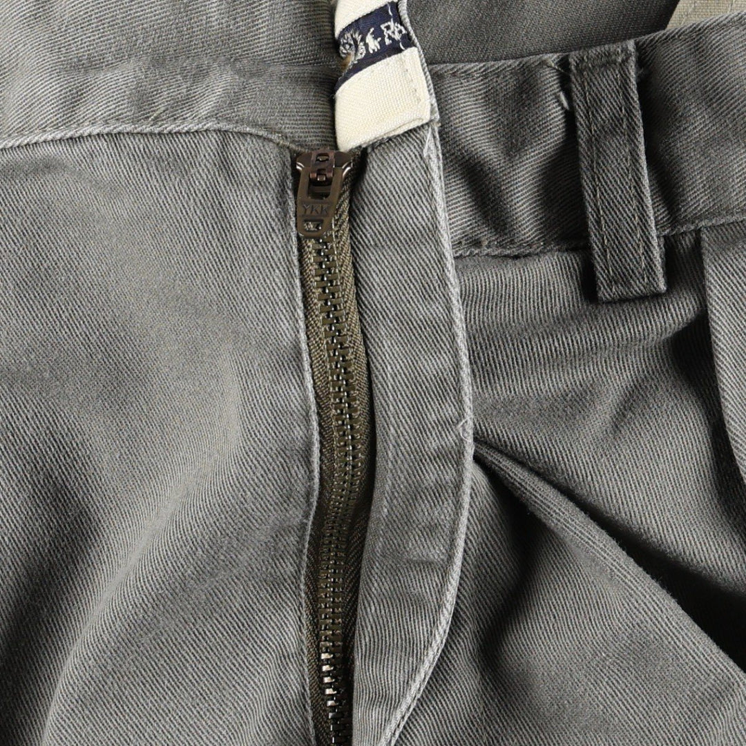 Ralph Lauren POLO by Ralph Lauren ANDREW PANT Two-pleat Chino Pants, Made in Mexico, Men's W35 (approx.) cotton Khaki type Vintage Second Hand