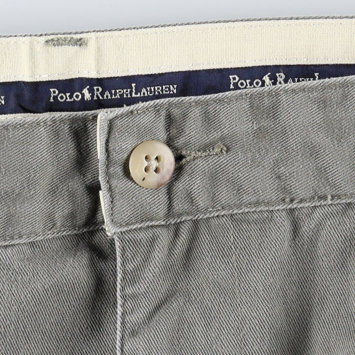 Ralph Lauren POLO by Ralph Lauren ANDREW PANT Two-pleat Chino Pants, Made in Mexico, Men's W35 (approx.) cotton Khaki type Vintage Second Hand