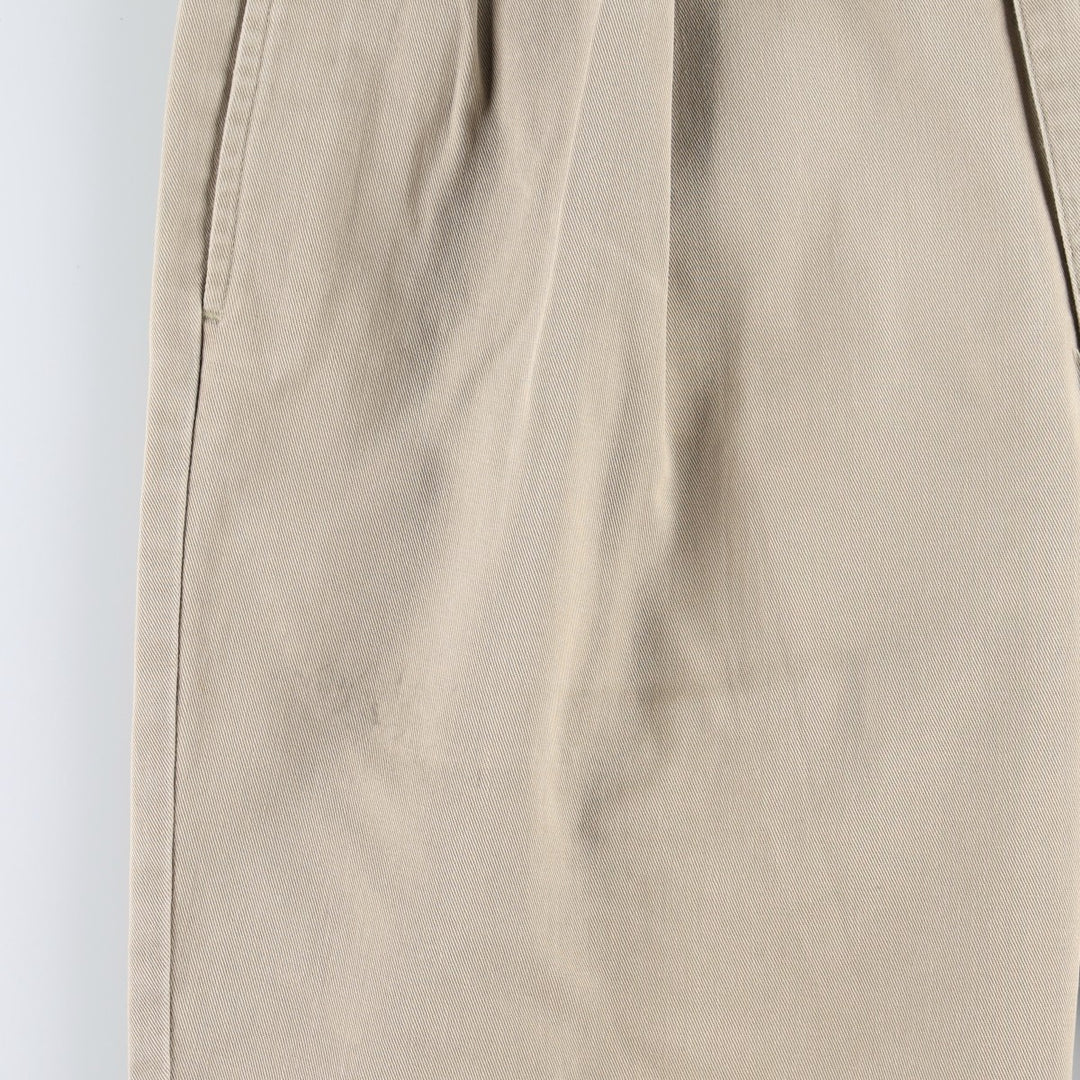 Ralph Lauren POLO by Ralph Lauren ANDREW PANT Two-pleat chino pants for men, equivalent to W34 cotton Khaki type beige Vintage Second Hand