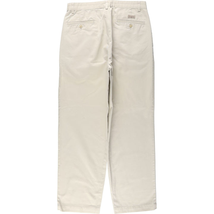 Ralph Lauren POLO RALPH LAUREN ANDREW PANT Two-pleat chino pants Men's size W32 cotton ivory Vintage Second Hand