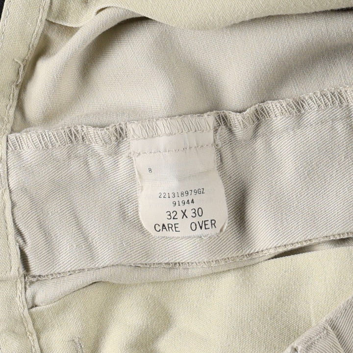 Ralph Lauren POLO RALPH LAUREN ANDREW PANT Two-pleat chino pants Men's size W32 cotton ivory Vintage Second Hand
