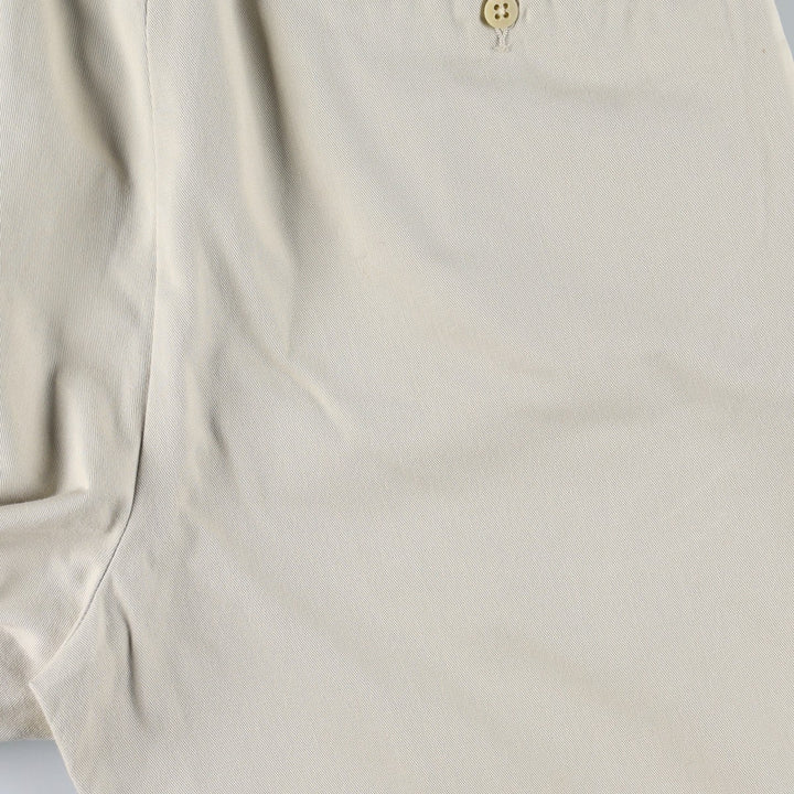 Ralph Lauren POLO RALPH LAUREN ANDREW PANT Two-pleat chino pants Men's size W32 cotton ivory Vintage Second Hand