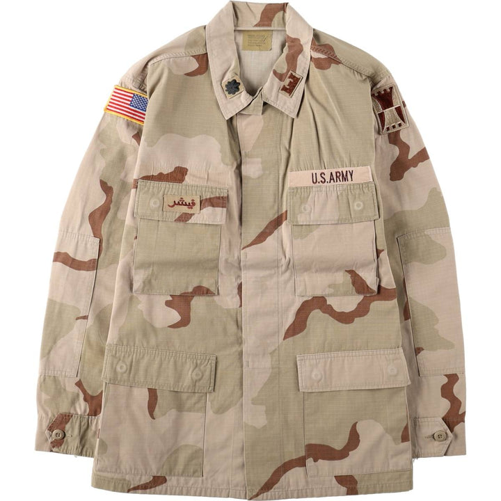 Authentic US military issue, 1990'S camouflage pattern 3C desert camo BDU military jacket, made in USA, medium-regular size (equivalent to men's M), vintage. Nylon Beige type Vintage Second Hand
