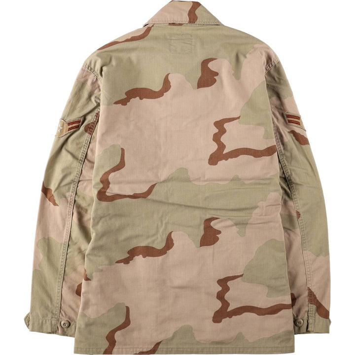 Genuine US military item, 90'S camouflage Pattern 3C desert camo BDU military jacket, made in USA, MEDIUM-REGULAR, men's M equivalent, vintage cotton Beige type Vintage Second Hand