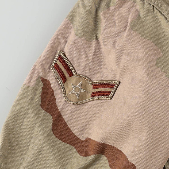 Genuine US military item, 90'S camouflage Pattern 3C desert camo BDU military jacket, made in USA, MEDIUM-REGULAR, men's M equivalent, vintage cotton Beige type Vintage Second Hand