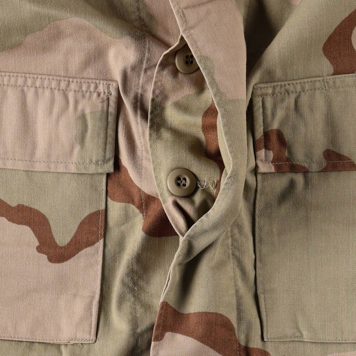 Genuine US military item, 90'S camouflage Pattern 3C desert camo BDU military jacket, made in USA, MEDIUM-REGULAR, men's M equivalent, vintage cotton Beige type Vintage Second Hand