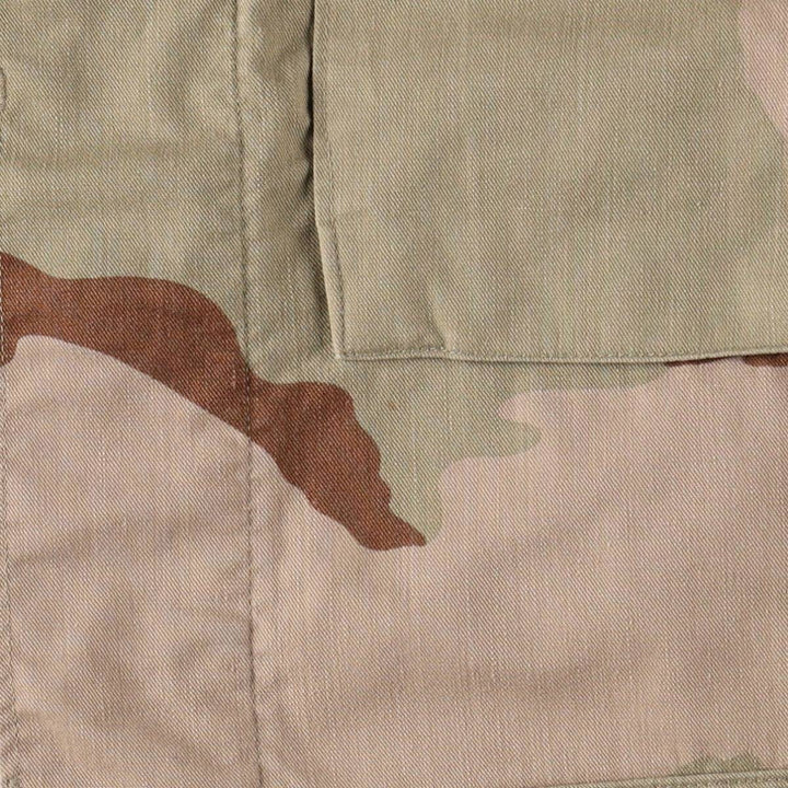Genuine US military item, 90'S camouflage Pattern 3C desert camo BDU military jacket, made in USA, MEDIUM-REGULAR, men's M equivalent, vintage cotton Beige type Vintage Second Hand