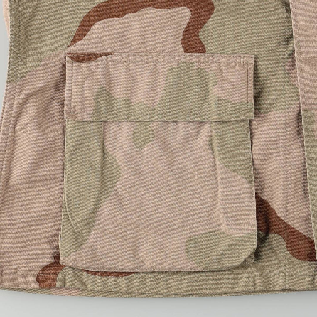 Genuine US military item, 90'S camouflage Pattern 3C desert camo BDU military jacket, made in USA, MEDIUM-REGULAR, men's M equivalent, vintage cotton Beige type Vintage Second Hand