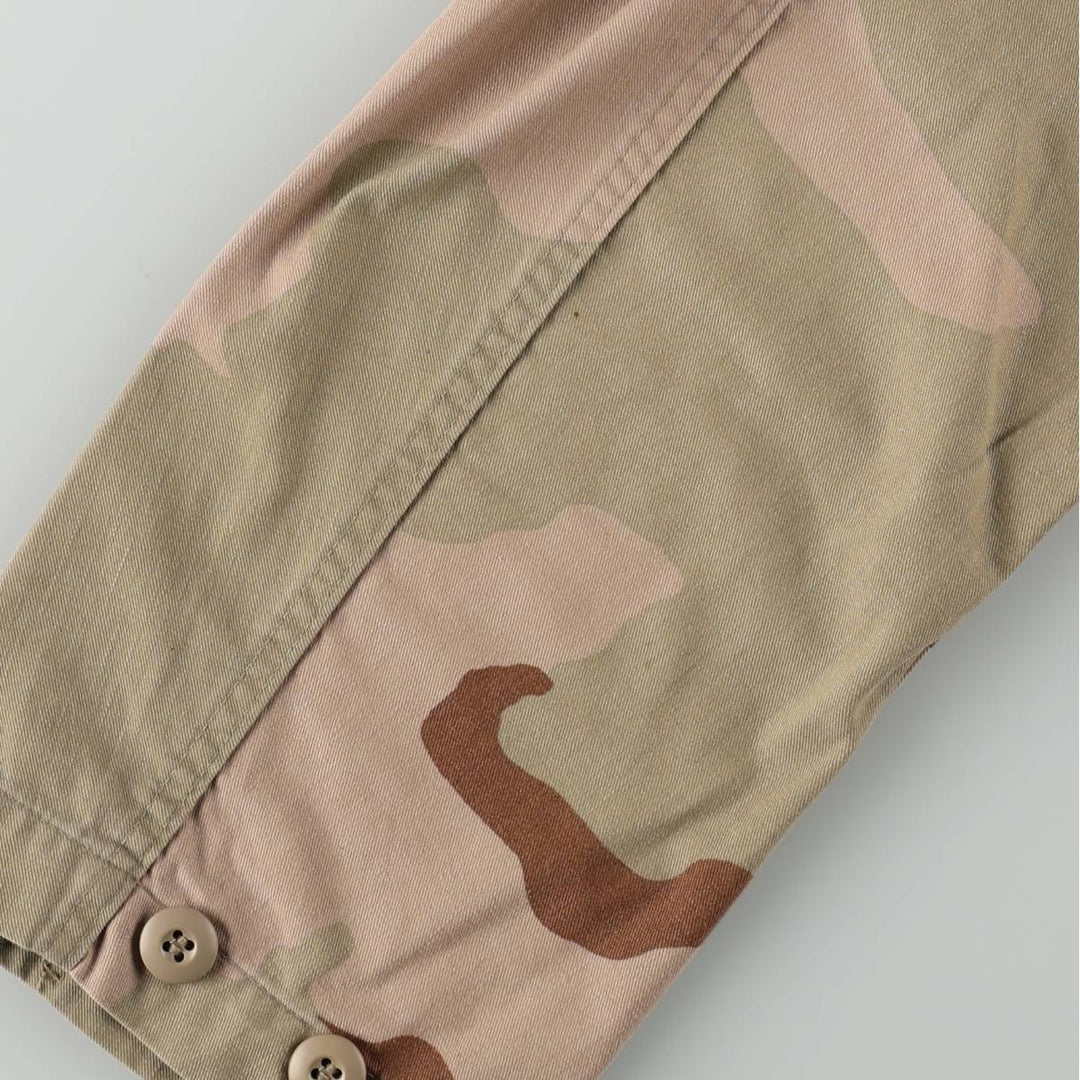 Genuine US military item, 90'S camouflage Pattern 3C desert camo BDU military jacket, made in USA, MEDIUM-REGULAR, men's M equivalent, vintage cotton Beige type Vintage Second Hand