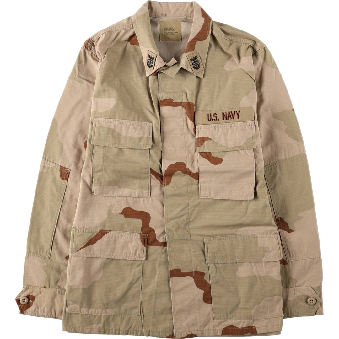 Authentic US military issue, 1990'S camouflage pattern 3C desert camo BDU military jacket, made in USA, medium-regular size (equivalent to men's M). Nylon Beige type Vintage Second Hand