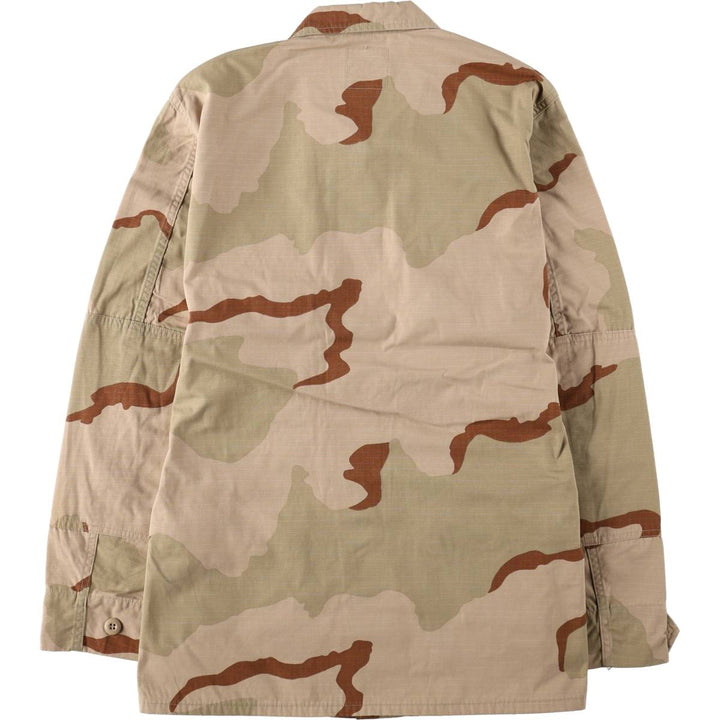 Authentic US military issue, 1990'S camouflage pattern 3C desert camo BDU military jacket, made in USA, medium-regular size (equivalent to men's M). Nylon Beige type Vintage Second Hand