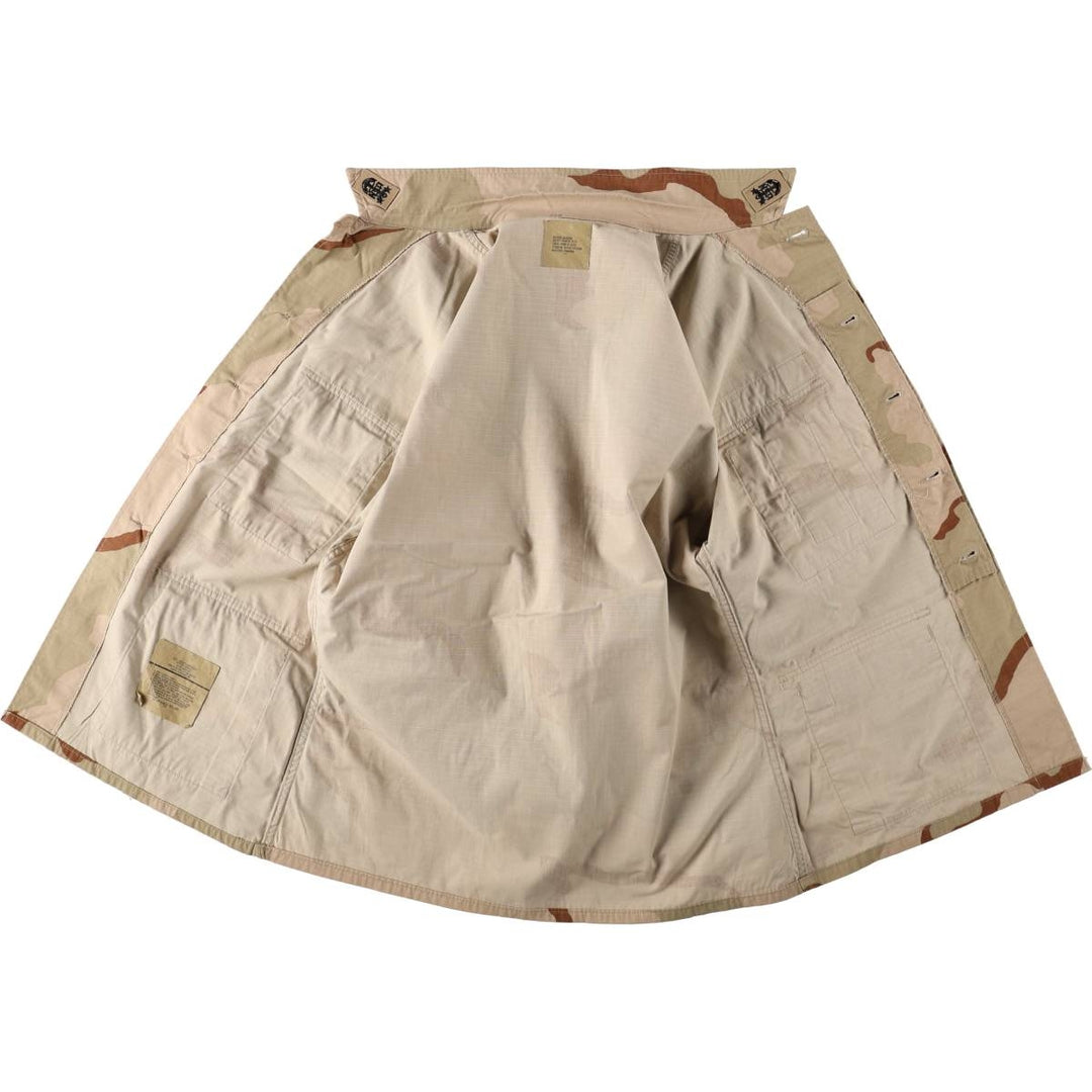 Authentic US military issue, 1990'S camouflage pattern 3C desert camo BDU military jacket, made in USA, medium-regular size (equivalent to men's M). Nylon Beige type Vintage Second Hand