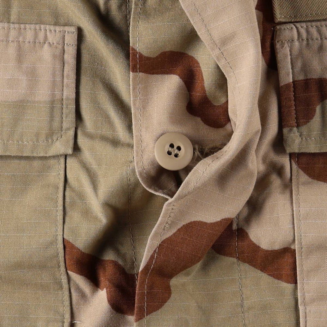 Authentic US military issue, 1990'S camouflage pattern 3C desert camo BDU military jacket, made in USA, medium-regular size (equivalent to men's M). Nylon Beige type Vintage Second Hand