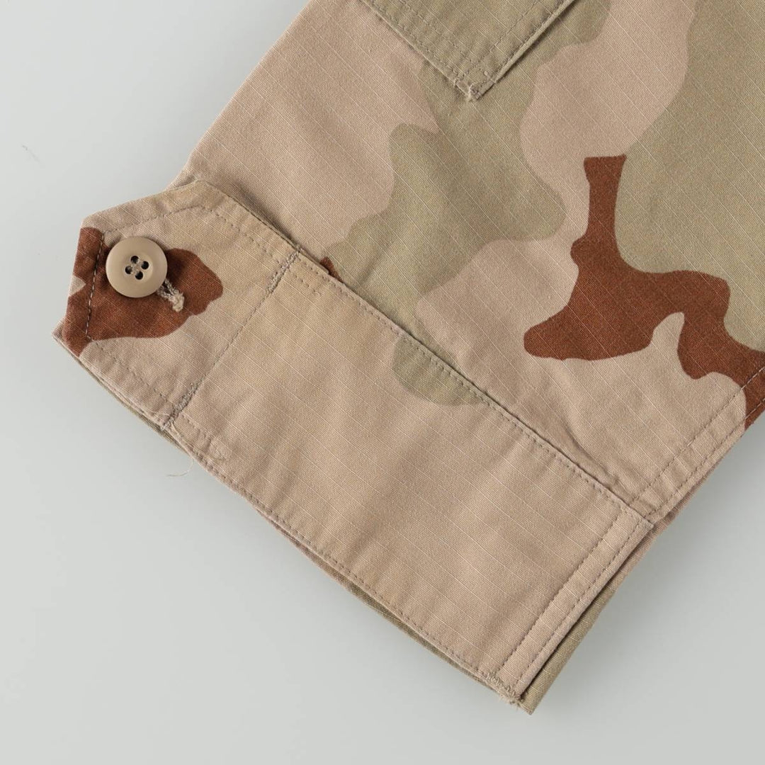 Authentic US military issue, 1990'S camouflage pattern 3C desert camo BDU military jacket, made in USA, medium-regular size (equivalent to men's M). Nylon Beige type Vintage Second Hand