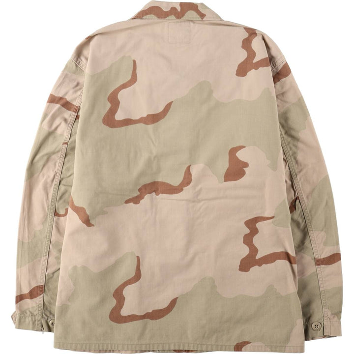 Authentic US military issue, 1990'S camouflage pattern 3C desert camo BDU military jacket, made in USA, men's size L equivalent, vintage. cotton Beige type Vintage Second Hand
