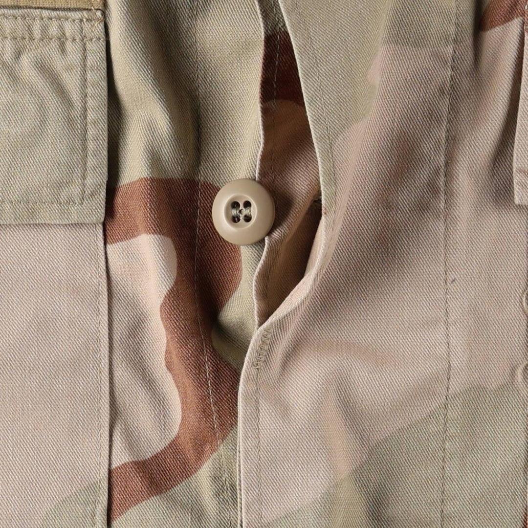 Authentic US military issue, 1990'S camouflage pattern 3C desert camo BDU military jacket, made in USA, men's size L equivalent, vintage. cotton Beige type Vintage Second Hand