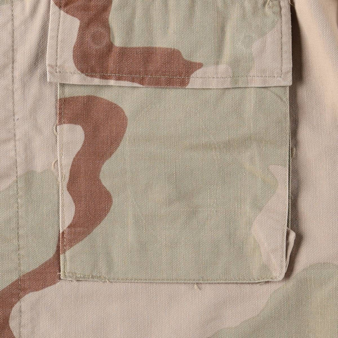 Authentic US military issue, 1990'S camouflage pattern 3C desert camo BDU military jacket, made in USA, men's size L equivalent, vintage. cotton Beige type Vintage Second Hand