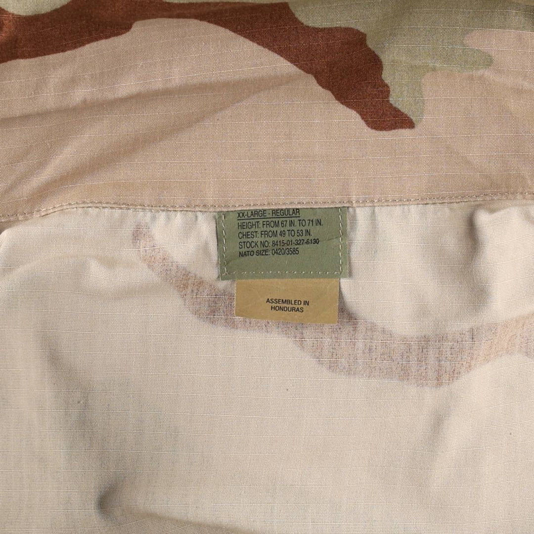 Civilian-made camouflage pattern 3C desert camo BDU military jacket XX LARGE-REGULAR (equivalent to men's XXL) cotton Beige type Vintage Second Hand