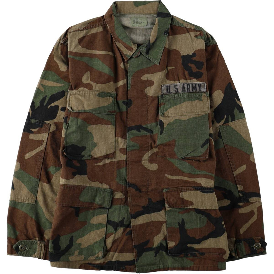 Authentic US military issue, 1980'S camouflage pattern, woodland camo BDU military jacket, made in USA, small-short (equivalent to men's S), vintage. cotton Khaki type Vintage Second Hand