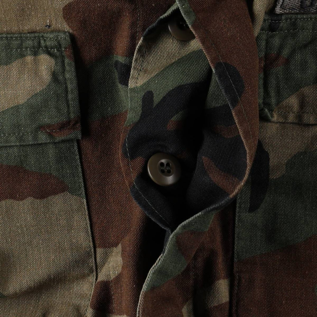 Authentic US military issue, 1980'S camouflage pattern, woodland camo BDU military jacket, made in USA, small-short (equivalent to men's S), vintage. cotton Khaki type Vintage Second Hand