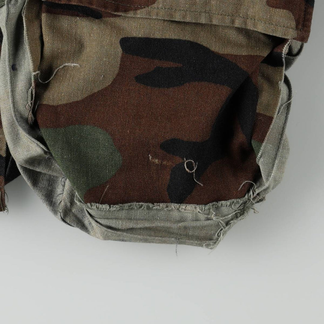 Authentic US military issue, 1980'S camouflage pattern, woodland camo BDU military jacket, made in USA, small-short (equivalent to men's S), vintage. cotton Khaki type Vintage Second Hand