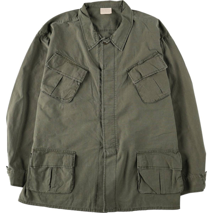 Civilian Jungle Fatigue Military Jacket, X-LARGE REGULAR (equivalent to Men's XL) cotton Khaki type Vintage Second Hand