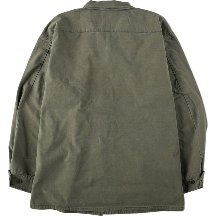 Civilian Jungle Fatigue Military Jacket, X-LARGE REGULAR (equivalent to Men's XL) cotton Khaki type Vintage Second Hand