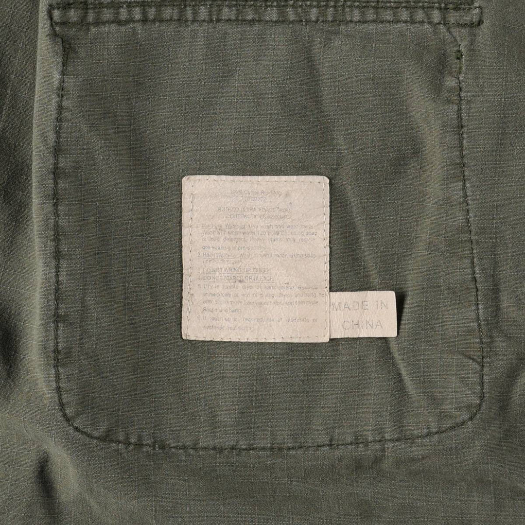 Civilian Jungle Fatigue Military Jacket, X-LARGE REGULAR (equivalent to Men's XL) cotton Khaki type Vintage Second Hand