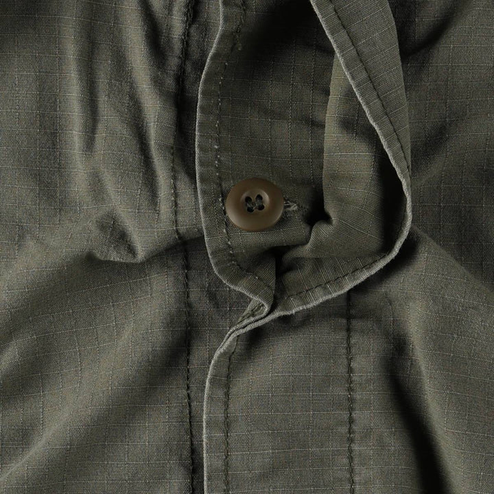 Civilian Jungle Fatigue Military Jacket, X-LARGE REGULAR (equivalent to Men's XL) cotton Khaki type Vintage Second Hand