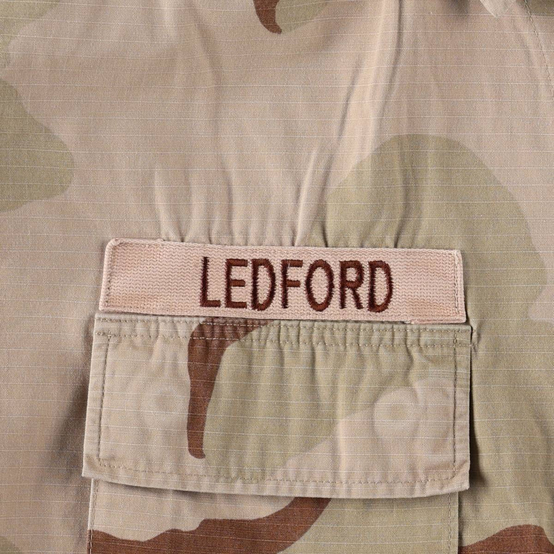 Authentic US Military Camouflage Pattern 3C Desert Camo BDU Military Jacket, Made in USA, Large-Regular, Men's Size L unclear Beige type Vintage Second Hand