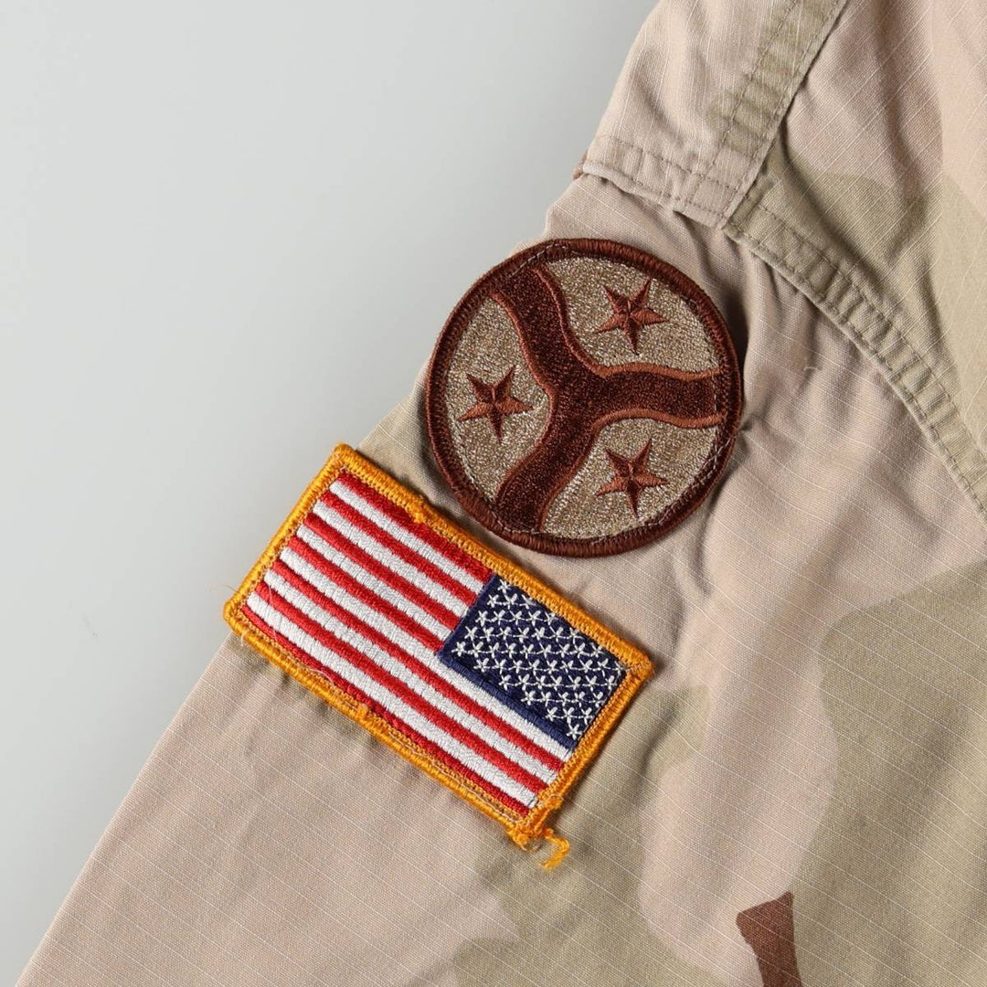 Authentic US Military Camouflage Pattern 3C Desert Camo BDU Military Jacket, Made in USA, Large-Regular, Men's Size L unclear Beige type Vintage Second Hand