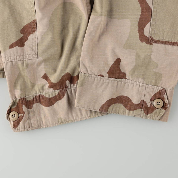 Authentic US Military Camouflage Pattern 3C Desert Camo BDU Military Jacket, Made in USA, Large-Regular, Men's Size L unclear Beige type Vintage Second Hand