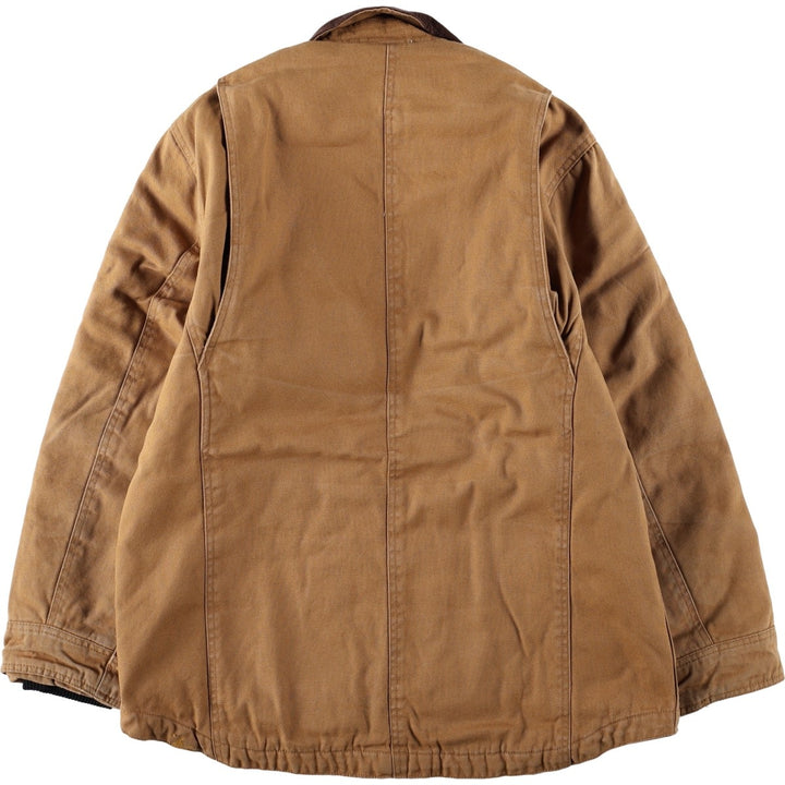 Dickies Ridgecoat-type padded duck work jacket, men's size M. cotton brown type Vintage Second Hand
