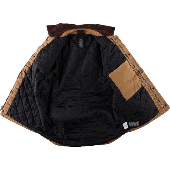 Dickies Ridgecoat-type padded duck work jacket, men's size M. cotton brown type Vintage Second Hand