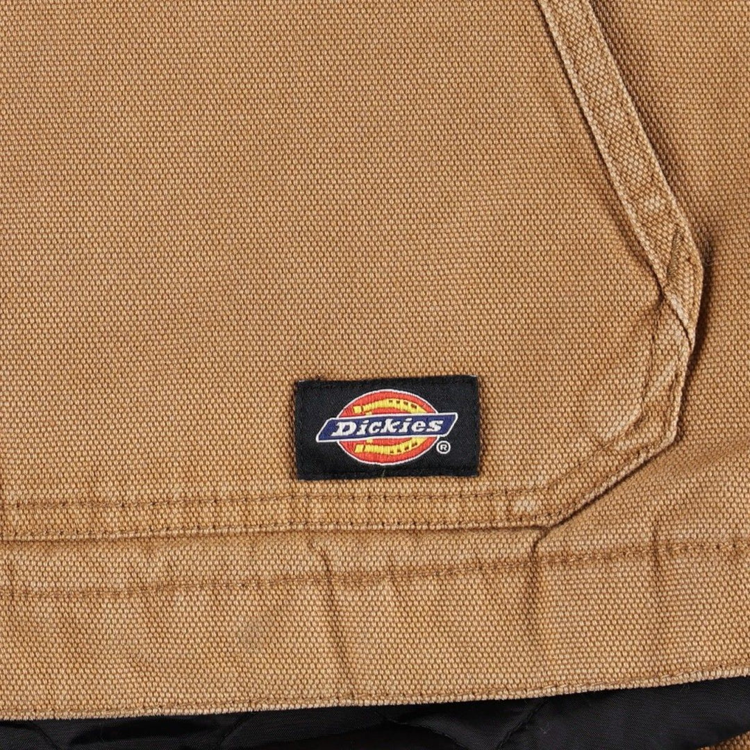Dickies Ridgecoat-type padded duck work jacket, men's size M. cotton brown type Vintage Second Hand