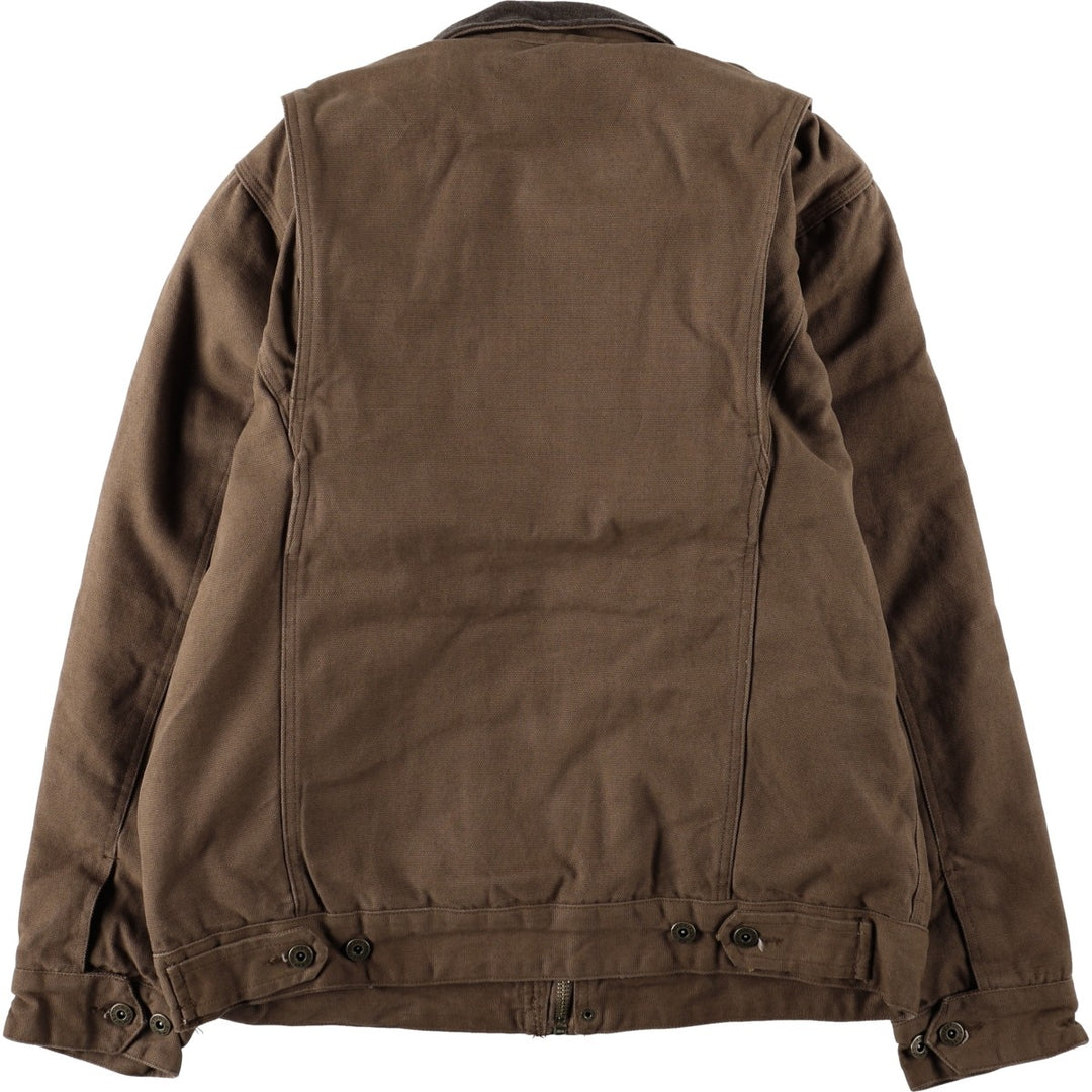 Dickies Traditional Jacket Type, Padded Duck Work Jacket, Men's Size L (approx.) cotton brown type Vintage Second Hand