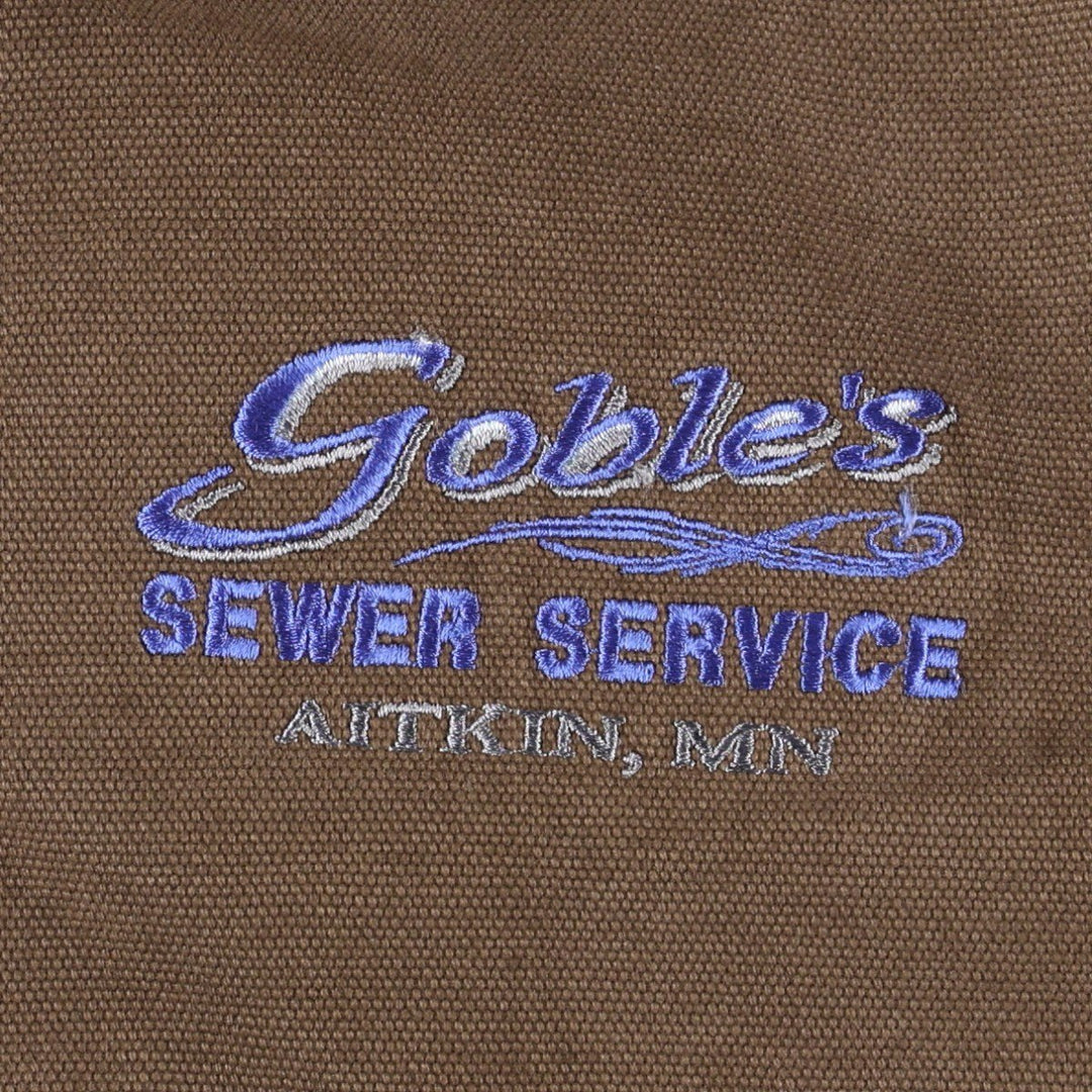 Dickies Traditional Jacket Type, Padded Duck Work Jacket, Men's Size L (approx.) cotton brown type Vintage Second Hand