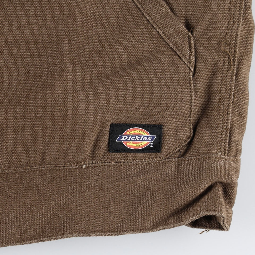 Dickies Traditional Jacket Type, Padded Duck Work Jacket, Men's Size L (approx.) cotton brown type Vintage Second Hand